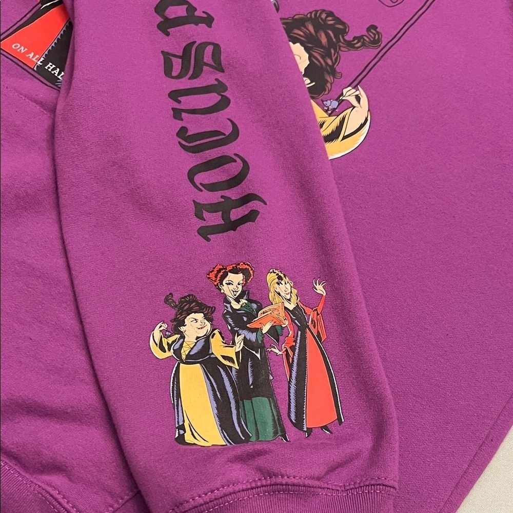 Disney Hocus Pocus Purple Hoodie size XL - Picture 6 of 9